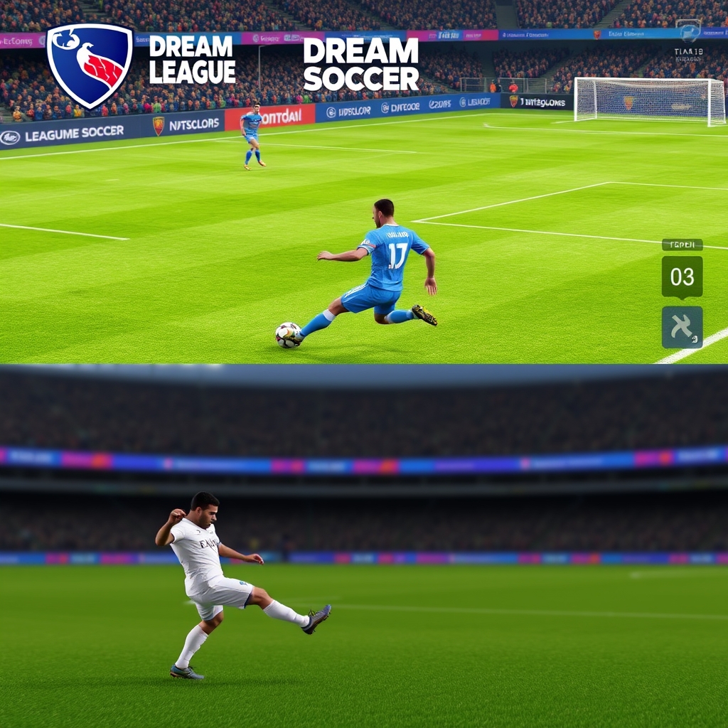 Get Ready for Lifelike Soccer Action in 'Dream League Soccer' free on mobile or browser