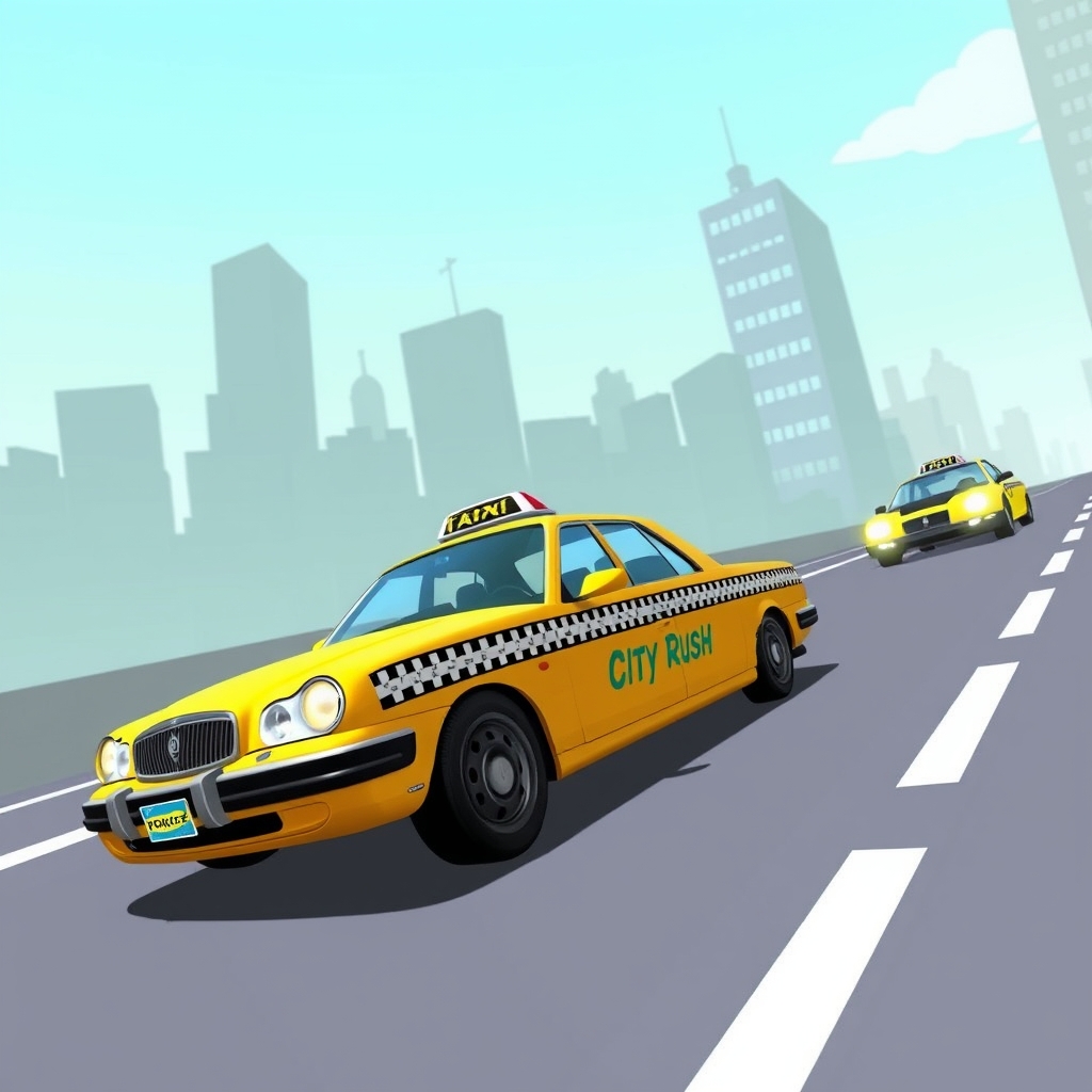 Play Crazy Taxi: City Rush - A Fun HTML5 Browser Game free on mobile or browser