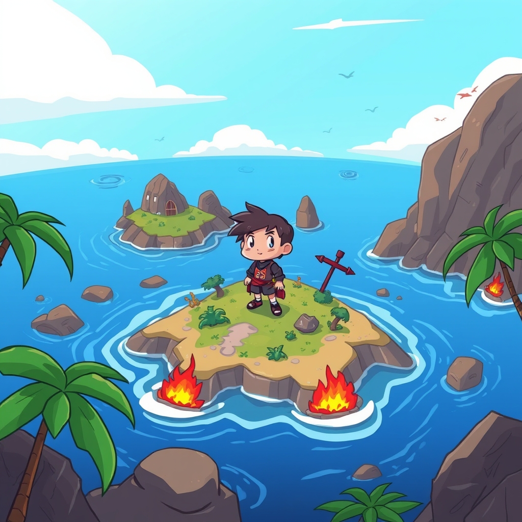 Escape the Island: A Thrilling HTML5 Adventure Game free on mobile or browser