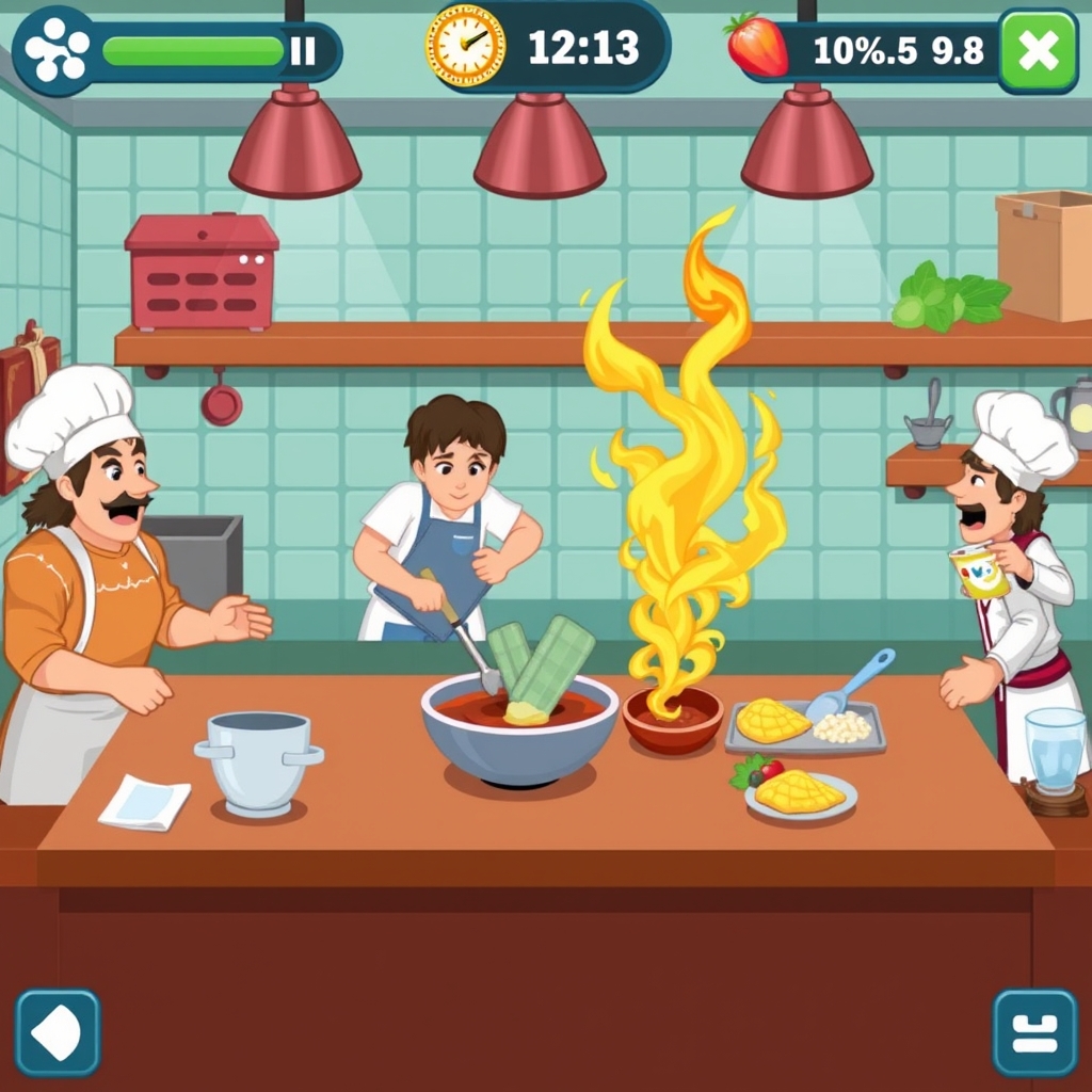 Unleash Your Inner Chef: A Delicious Dive into 'Cooking Frenzy' on Y8 free on mobile or browser