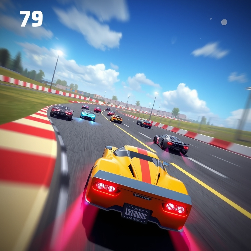 Epic Racing Showdown: A Fun HTML5 Browser Game free on mobile or browser