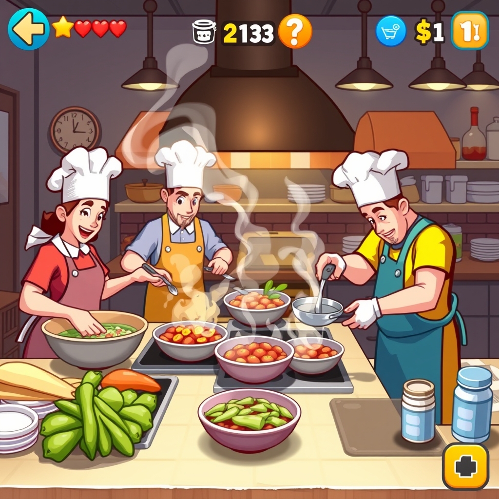 Unleash Your Inner Chef with Cooking Frenzy: A Delicious HTML5 Browser Game free on mobile or browser