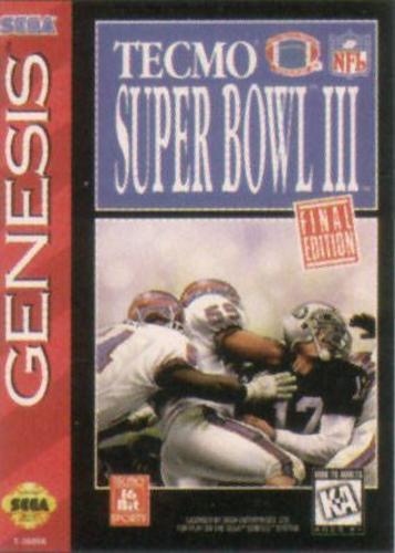 Tecmo Super Bowl 3 Final Edition U